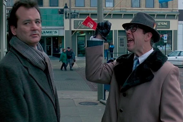 Ned Ryerson alongside Bill Murray in Groundhog Day